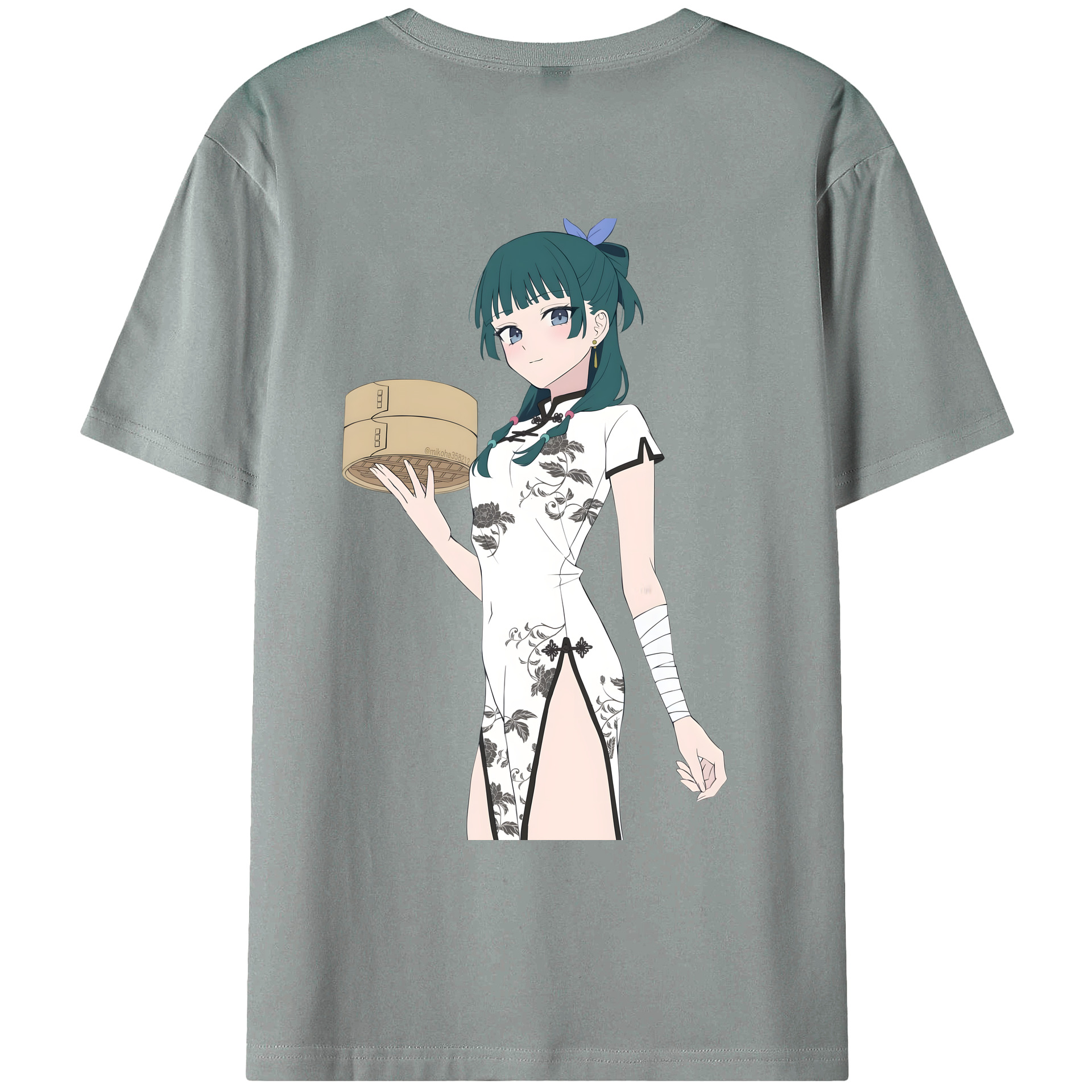 （画像用） 薬屋のひとりごと The Apothecary Diaries 綿100％ メンズ半袖Tシャツ（バックプリント） 通気性